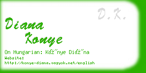 diana konye business card